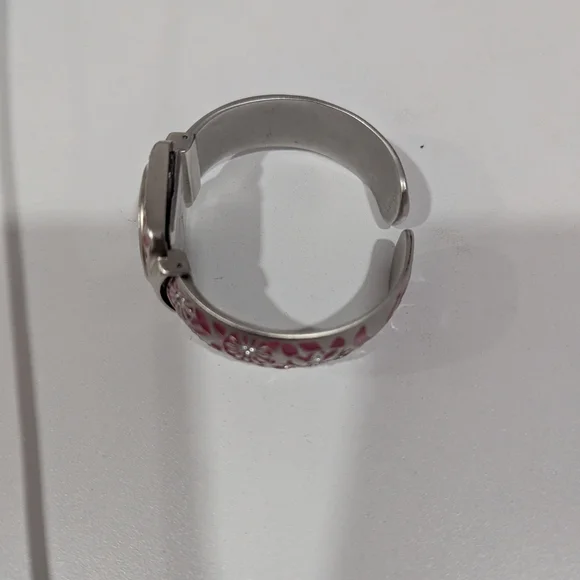 Accutime Silver & Pink Women's Watch - Picture 4 of 11